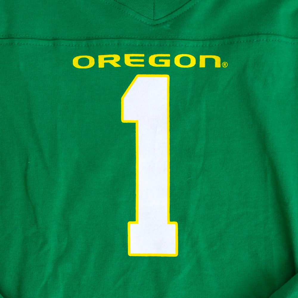 Oregon, Green, Pajama Set, Cotton, Kids, Youth, Football, Wes and Willy, #1, Long Sleeve, 803278